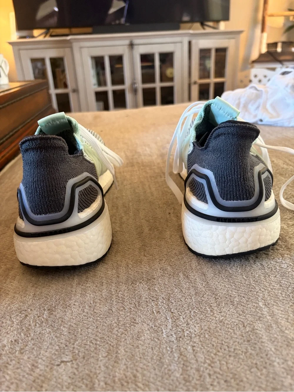 adidas Ultraboost 19 Women’s Sneakers in Mint and Black